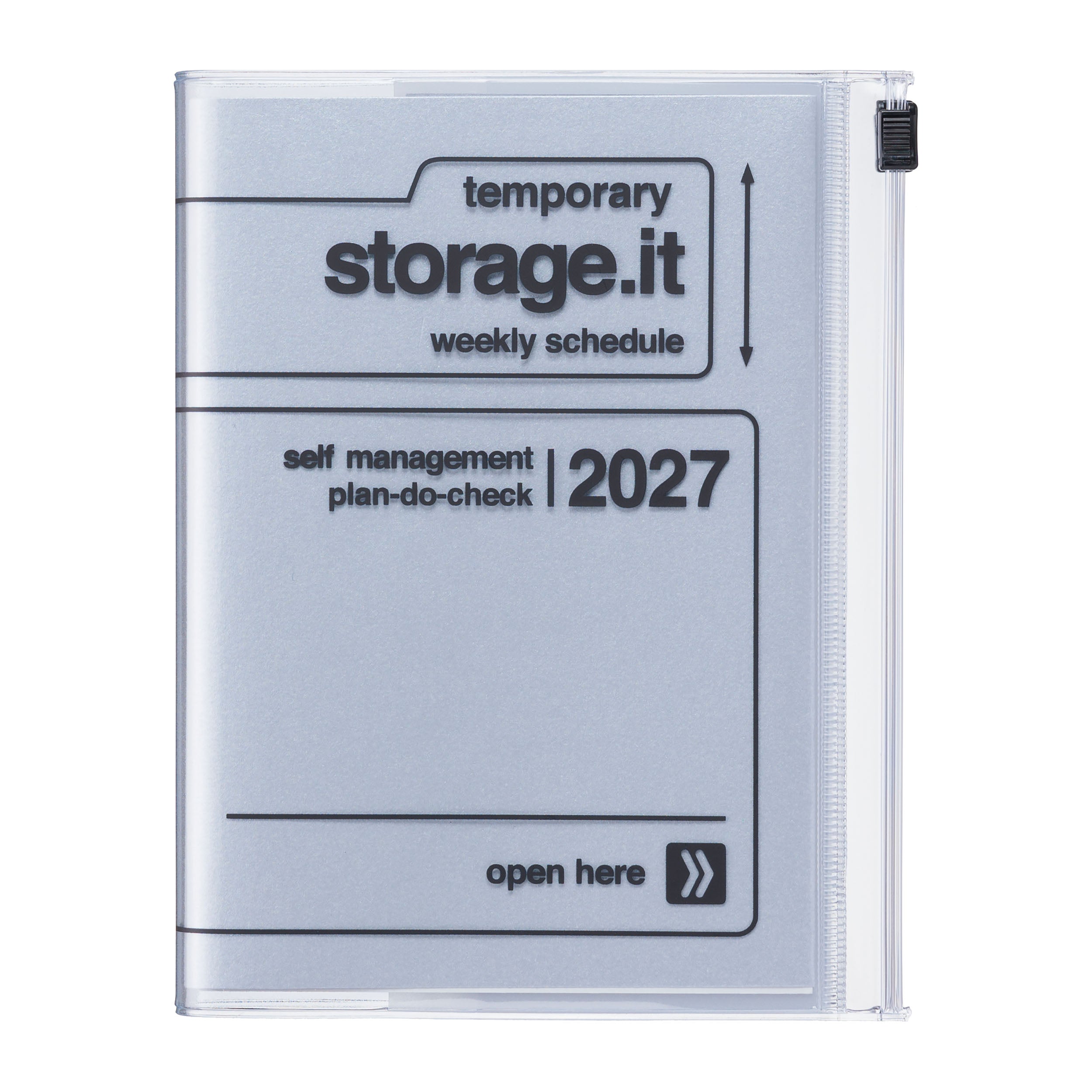 2026-2027 Storage.It Weekly A5 Diary - Silver
