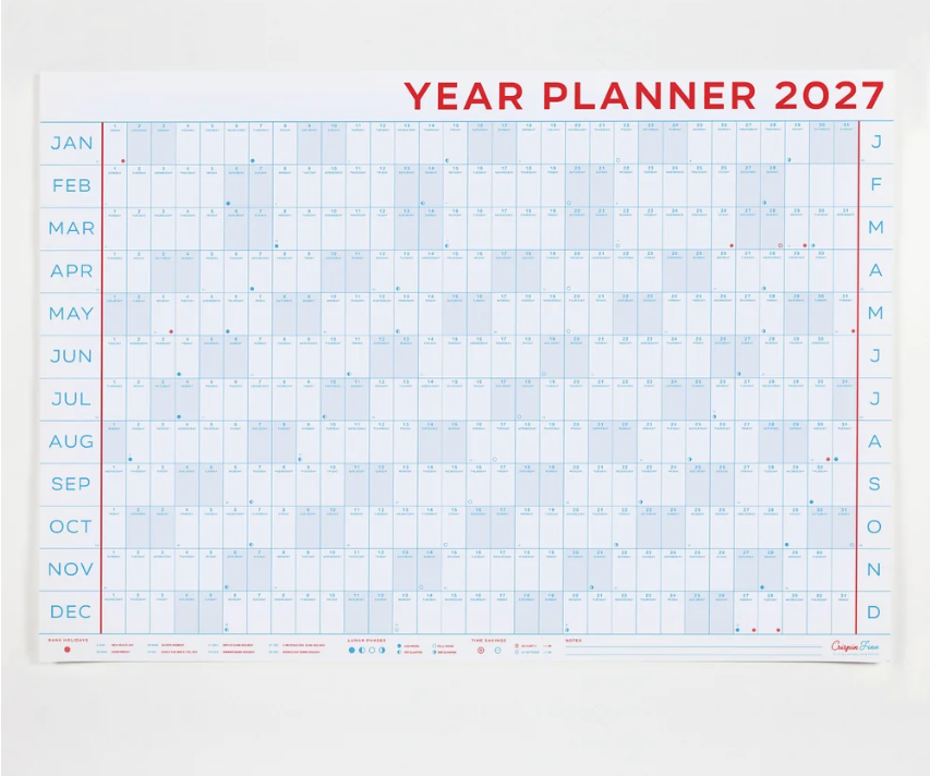 2027 Wall Planner - Landscape
