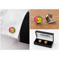 Abstract Bricks Cufflinks