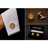 Antique Style World Map Cufflinks