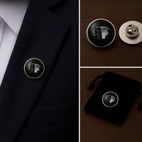 Accordion Lapel Pin Badge