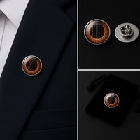 Acoustic Guitar Lapel Pin Badge