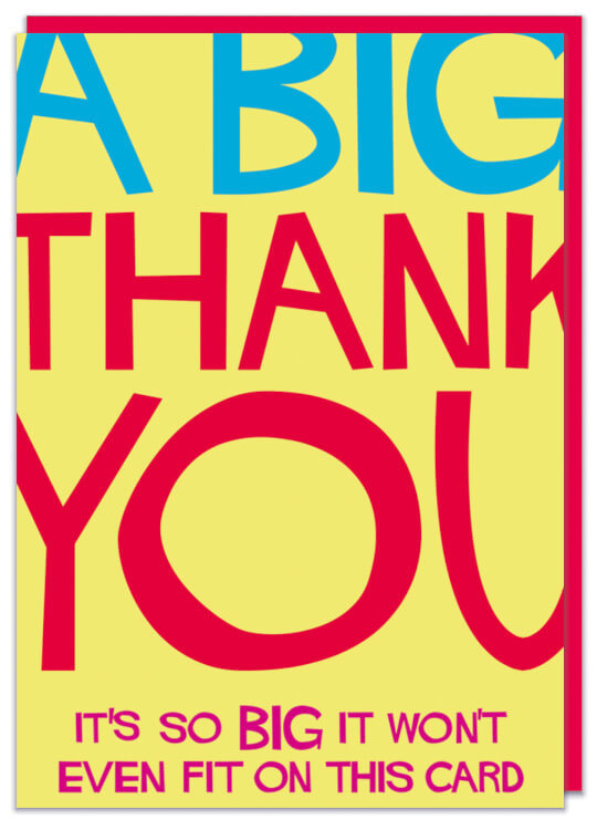 A BIG Thank You Card