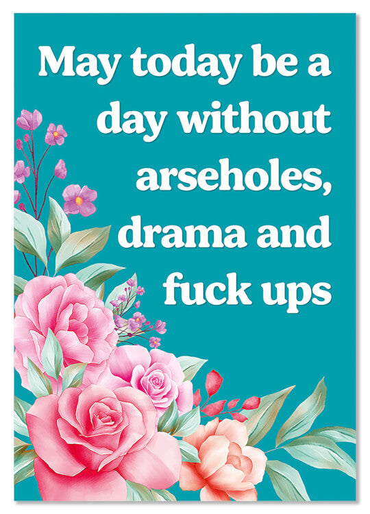 A day with arseholes Postcard