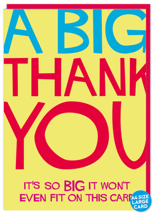 A Big Thank You (Large Card)