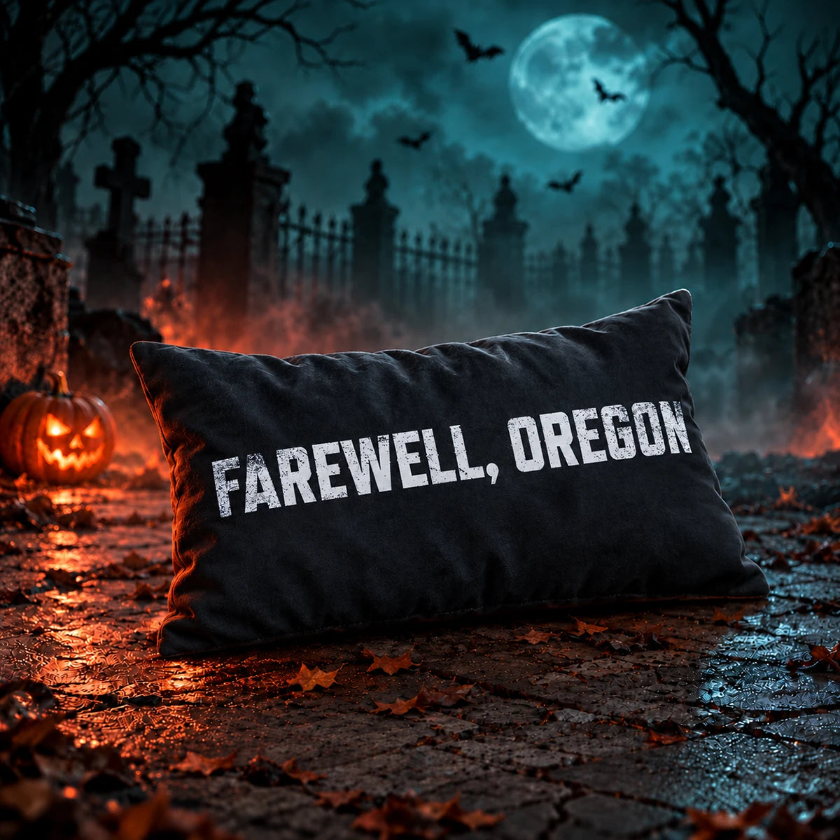 Gaming Cushion - Farewell Oregon - Black