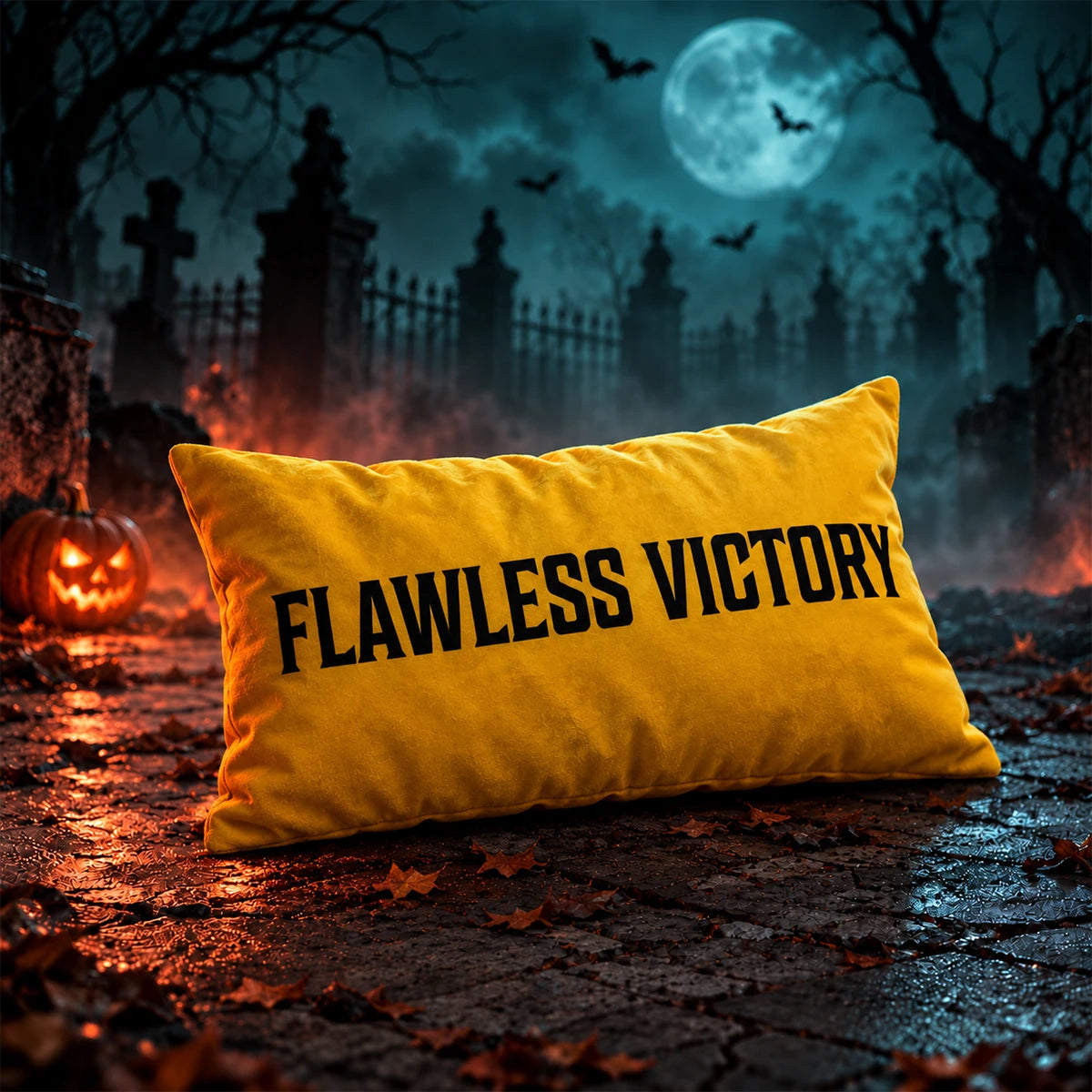 Gaming Cushion - Flawless Victory - Yellow