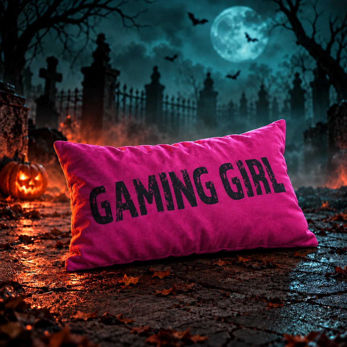Gaming Cushion - Gaming Girl (Pink) - Pink