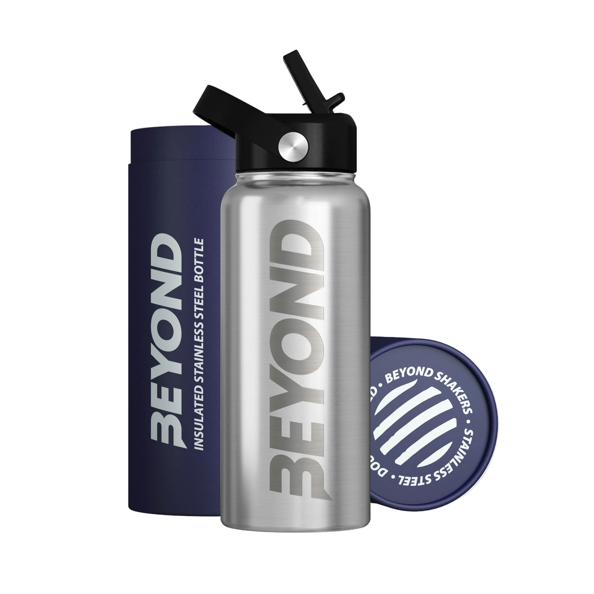 Brushed Steel Bottle · Beyond Shakers