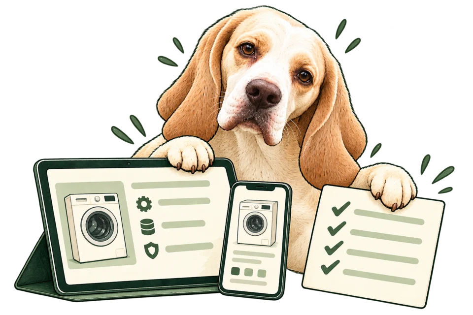 The illustrated buying buddy checking product specifications.